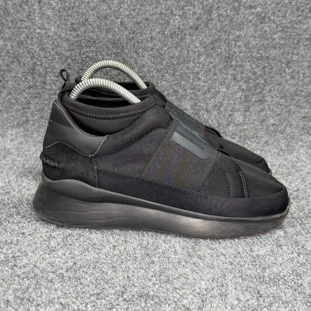 UGG Neutra Slip On Shoes Women's Size 6 Black Neoprene Graphic Logo Athletic